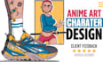 design a anime art character