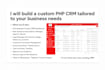develop fully custom php CRM with leads management, sales automation