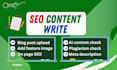write and post monthly 30 blogs or SEO content with images
