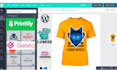 design tshirt printing website using lumise with printify, gelato