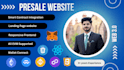 develop ico presale website with smart contract integration