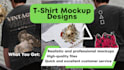 do graphic tee and apparel mockup designs
