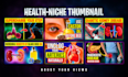 create health niche thumbnail design