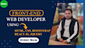 build responsive front end websites using HTML, CSS, javascript and reactjs