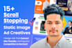 design high converting static image ad creatives for social media