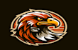 do, modern, style, hawk, head, mascot logo