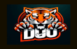 do, modern, style, tiger, claw, mascot, logo