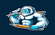 do, make, modern, yeti, mascot logo design