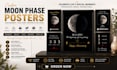 design a custom moon phase wall art gift