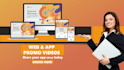 make an amazing app or website promo video