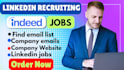collect fresh recruitment leads from linkedin, indeed, or other job website