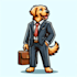 do wow dog mascot logo design one day
