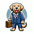 do unique dog mascot logo design one day