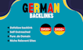 do link building on authority SEO contextual german backlinks for local business