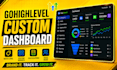 customize your custom gohighlevel saas dashboard and white label CRM