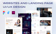 do clean professional web landing page UI UX design