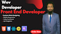 be your frontend developer using java script,react HTML,CSS