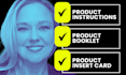 design product instruction booklet inserts