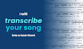 transcribe your song by ear into a lead sheet