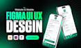 create modern UI UX design for mobile app and website design in figma