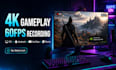 record high quality gameplay footage in 4k 60fps