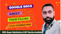 convert PDF to word and excel, google docs, powerpoint, typing services