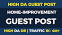 do home improvement guest post real estate guest posting