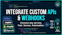 connect rest API custom webhook integration stripe zapier script