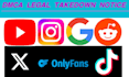 remove harassing defaming content from reddit google tiktok instagram fb and x