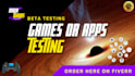 test and review your games or apps on pc and android mobile