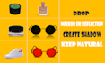 do natural,drop,reflection or mirror shadow for ecomm agency