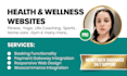 design a website for fitness, yoga, life coaching, sports business and more