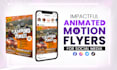 design animated motion video flyer
