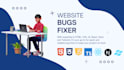 fix html, css, js, ts, react, next, and tailwind bugs