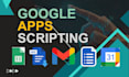automate google sheets, docs, gmail, and forms via apps script