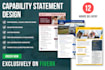 design a professional and effective business capability statement