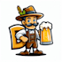 do mascot oktoberfest beer logo design busness