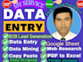 do b2b lead speeds, web research and data entry,