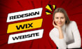 redesign professional business wix website