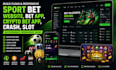 build clean responsive sport bet website, bet app, crypto bet app, crash, slot