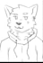a quick furry pfp sketch
