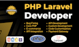 develop website and admin panel in laravel php