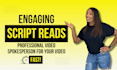 create a ugc spokesperson script read video for video ads