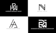 design clever initial letters, monogram logo