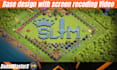 design your name with screen recoding video on coc base using walls