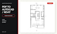 redraw floor plans from PDF to autocad dwg or revit