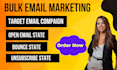 send 100,000 bulk emails, email campaign, email blast