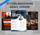 design business flyers brochures menus trifolds