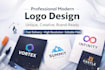 create a professional modern logo design for your company