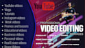do professional youtube video and audio podcast editing